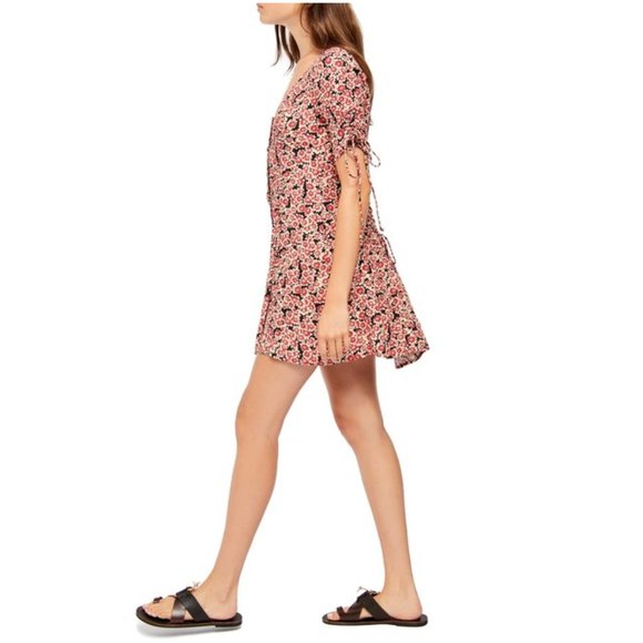 Free People Lace-Up Mini Dress. - Picture 3 of 16